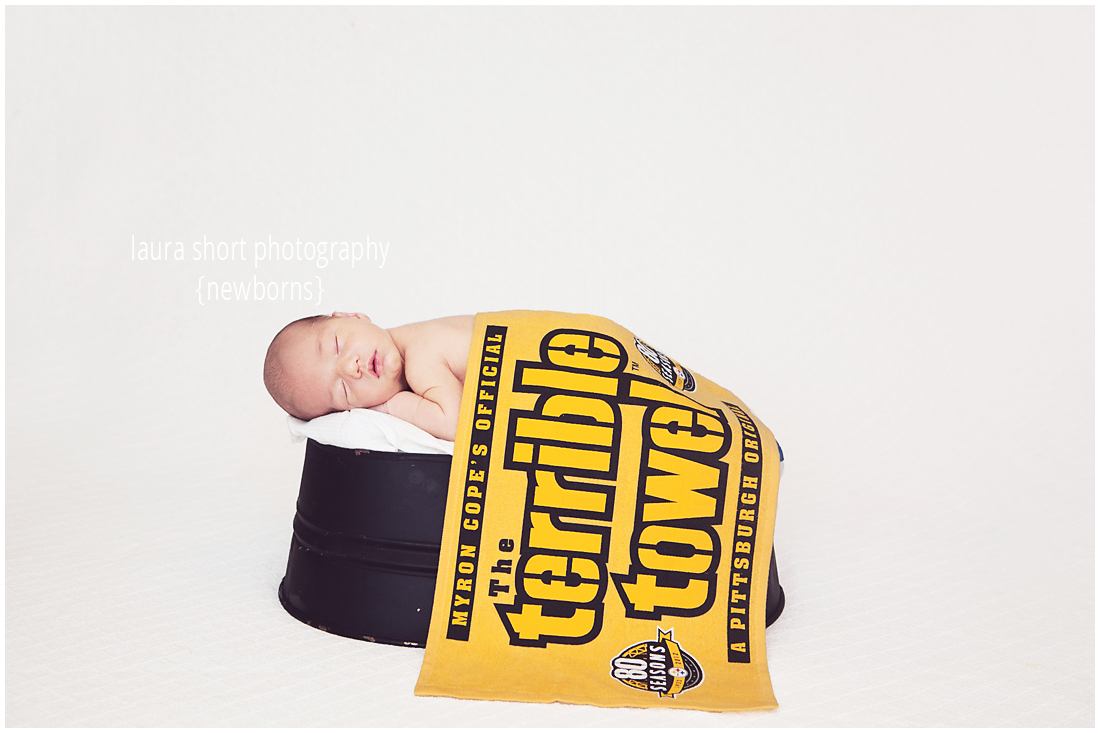 baltimore-newborn-photographer-steelers-terrible-towel-football-NFL