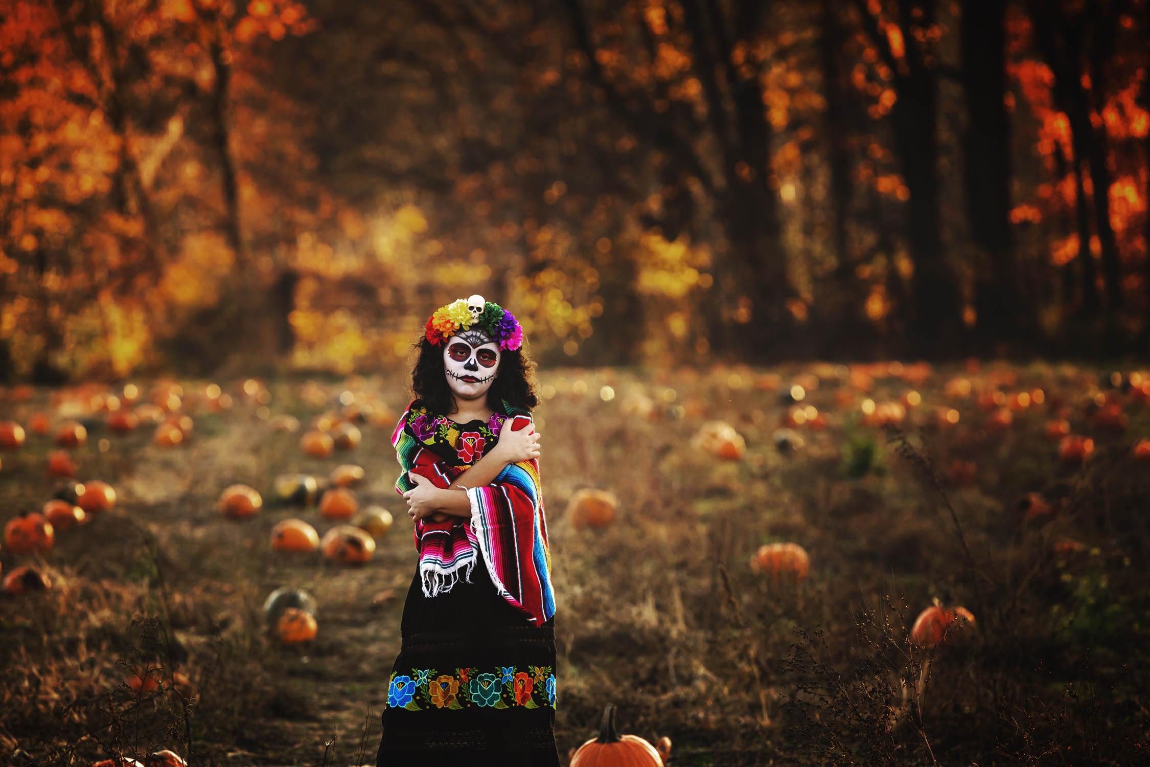 dia de los muertos pumpkin patch PARSIPPANY NJ PHOTOGRAPHER