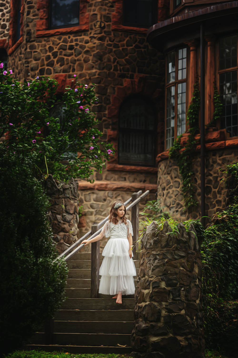 little girl at Kips castle Parsippany NJ photographer